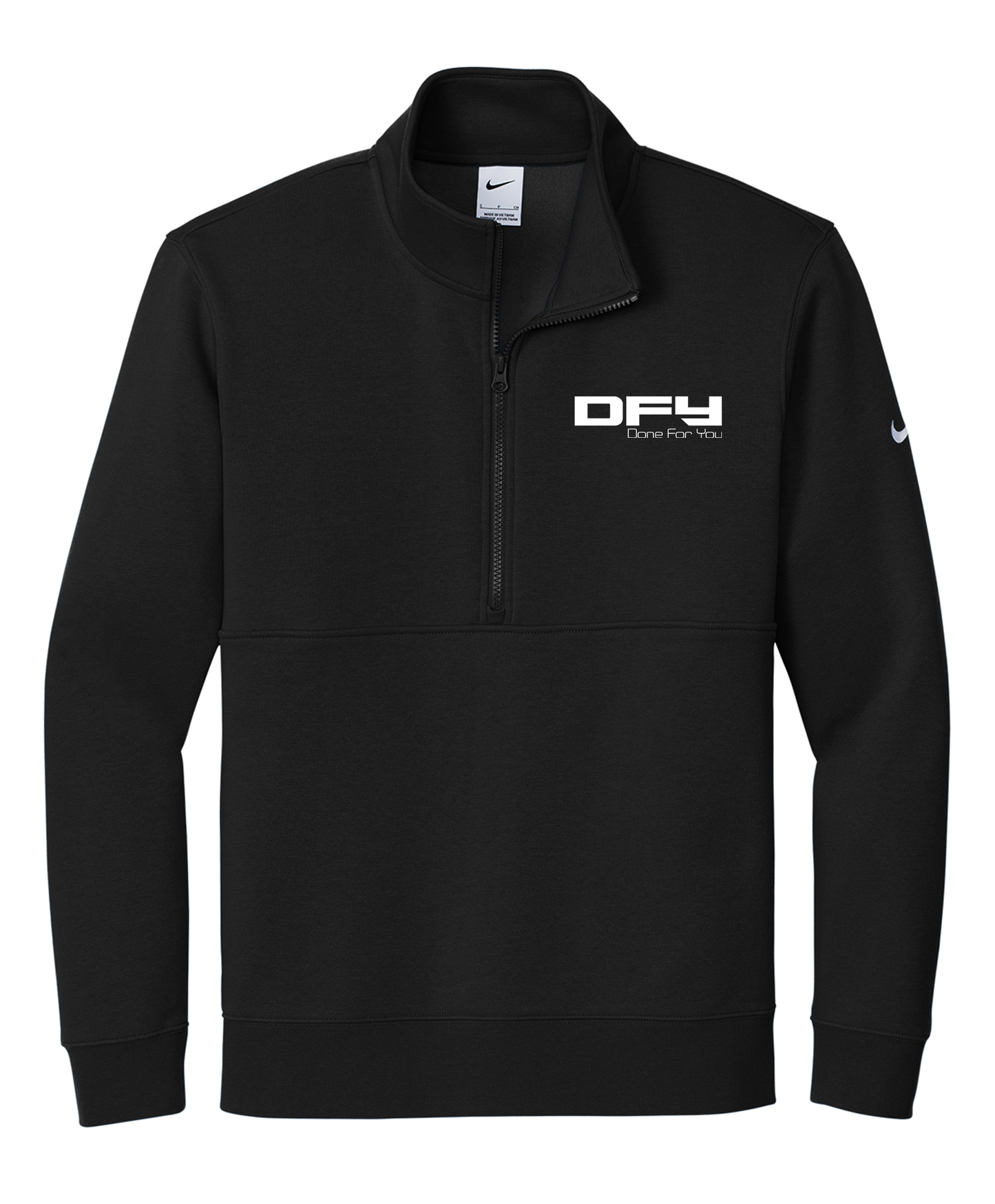 Nike Fleece Quarter Zip - Embroidered Done For You Logo