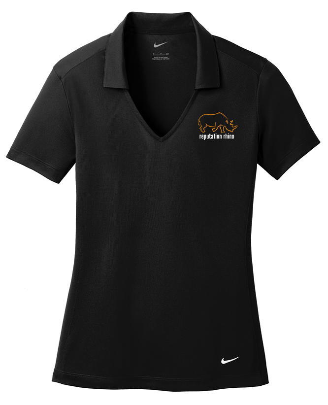 Nike Women's Dri-FIT Vertical Mesh Polo - Embroidered Reputation Rhino Logo