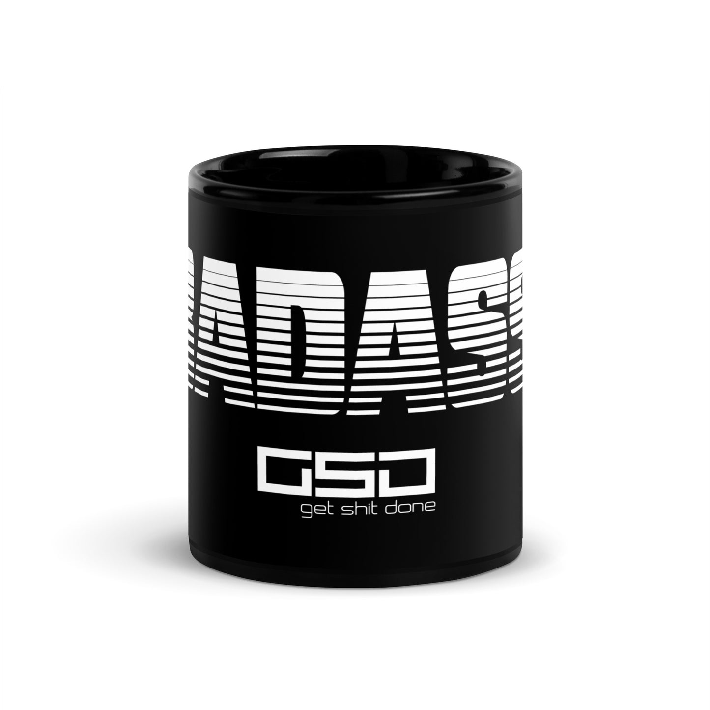 BADASS-Black Glossy Mug