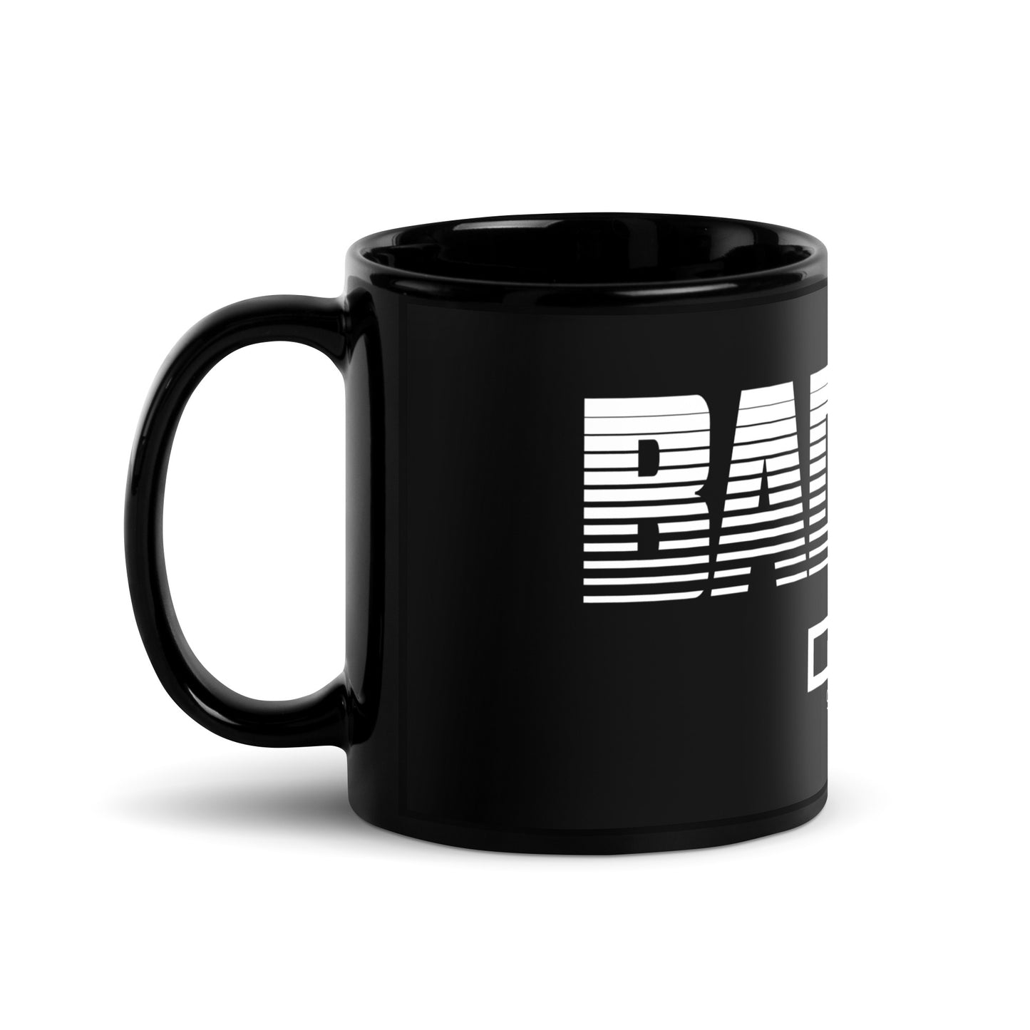 BADASS-Black Glossy Mug