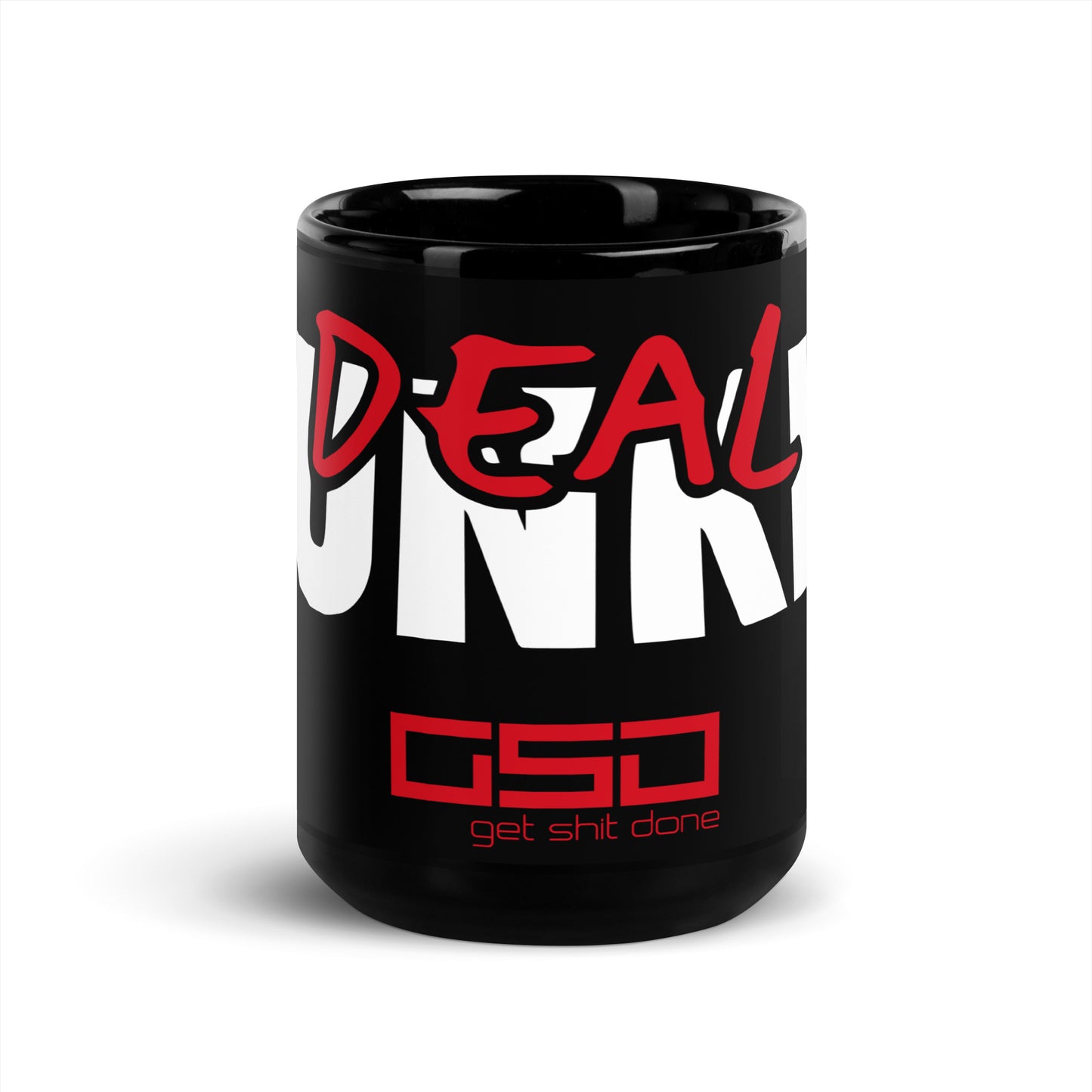 Deal Junkie-Black Glossy Mug