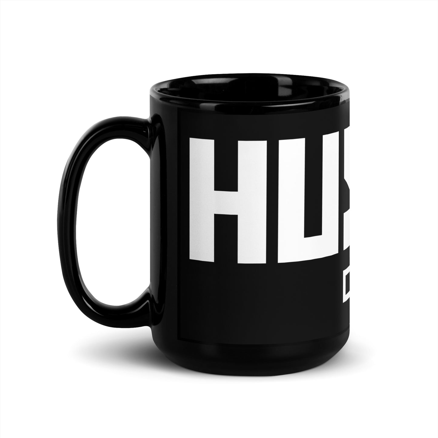 HU$LE-Black Glossy Mug