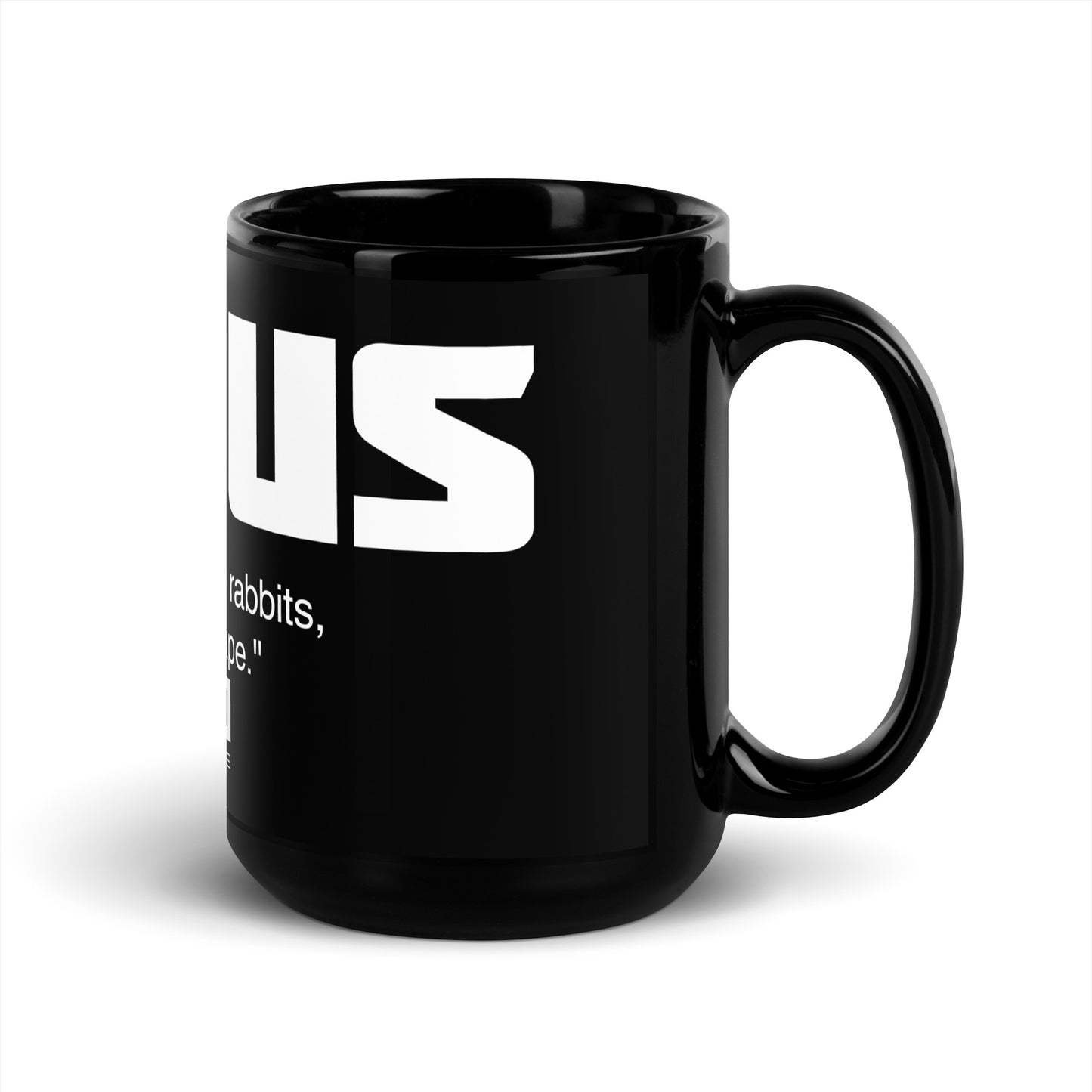 Focus-Black Glossy Mug