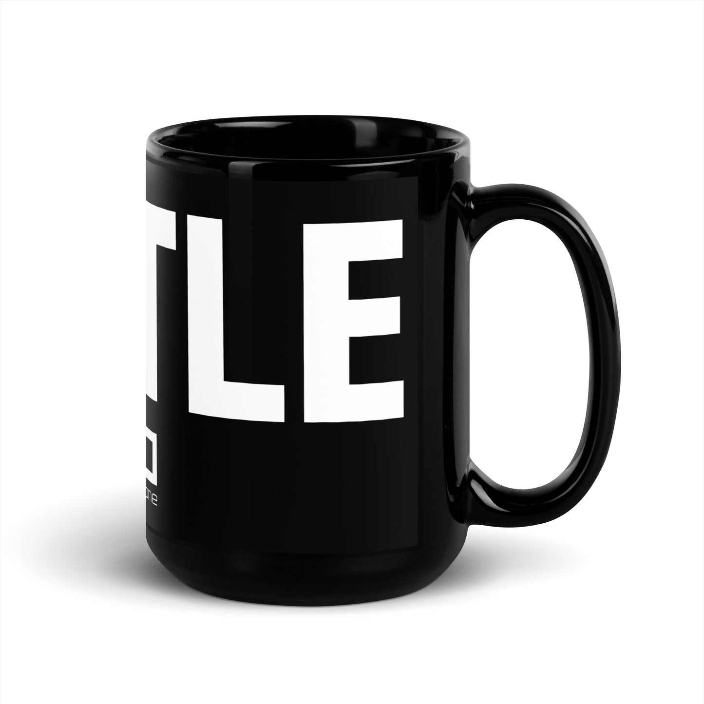 HU$LE-Black Glossy Mug