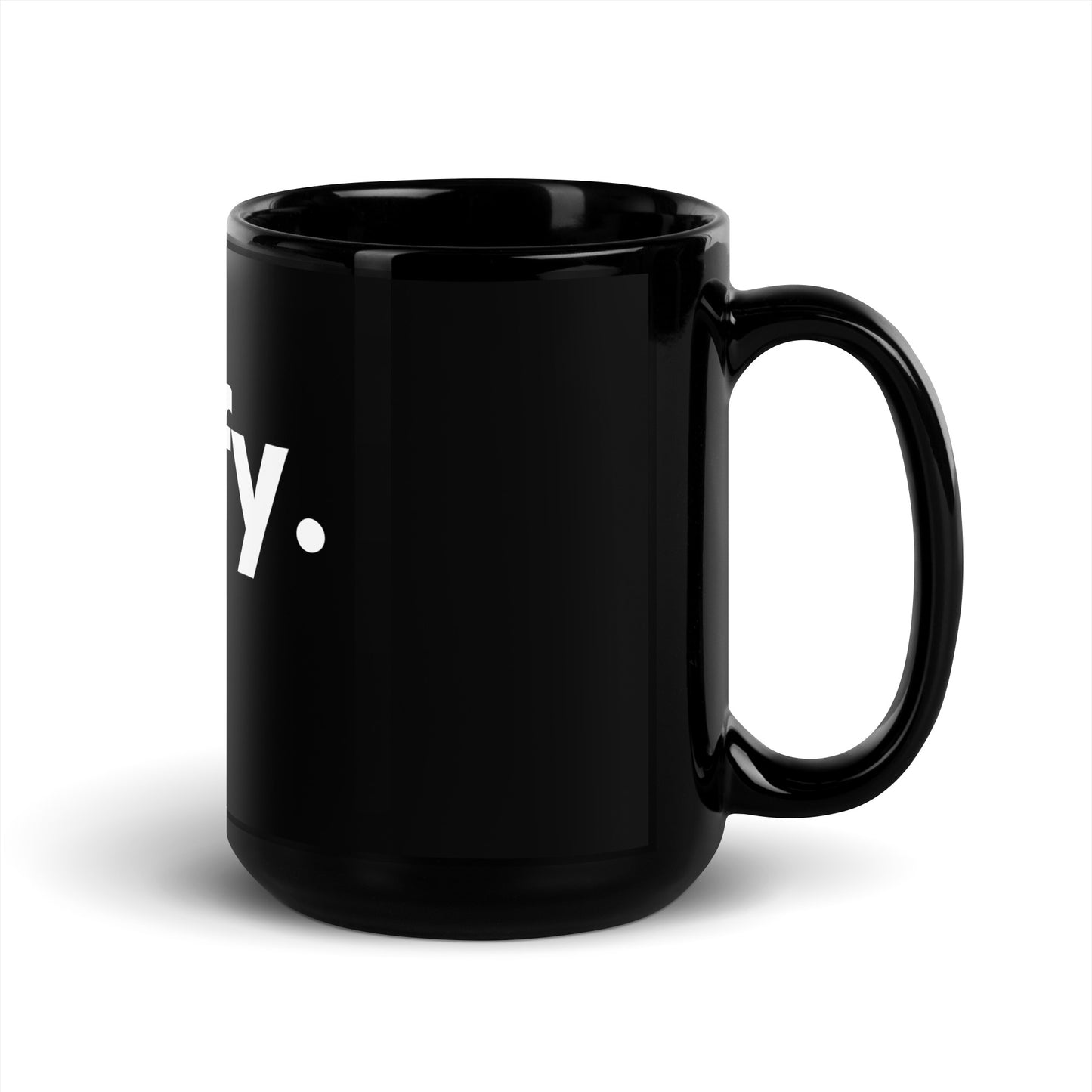 Simplify-Black Glossy Mug