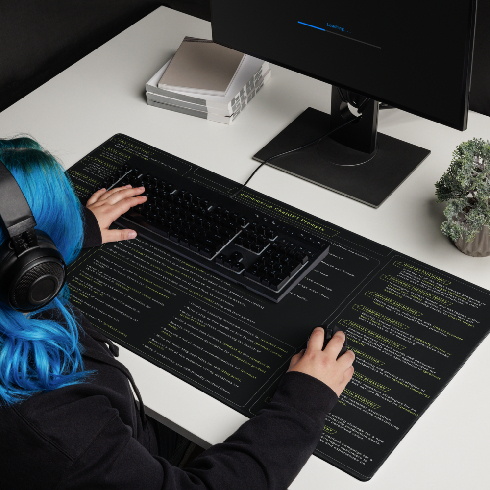 AI eCommerce Prompts Desk Mat