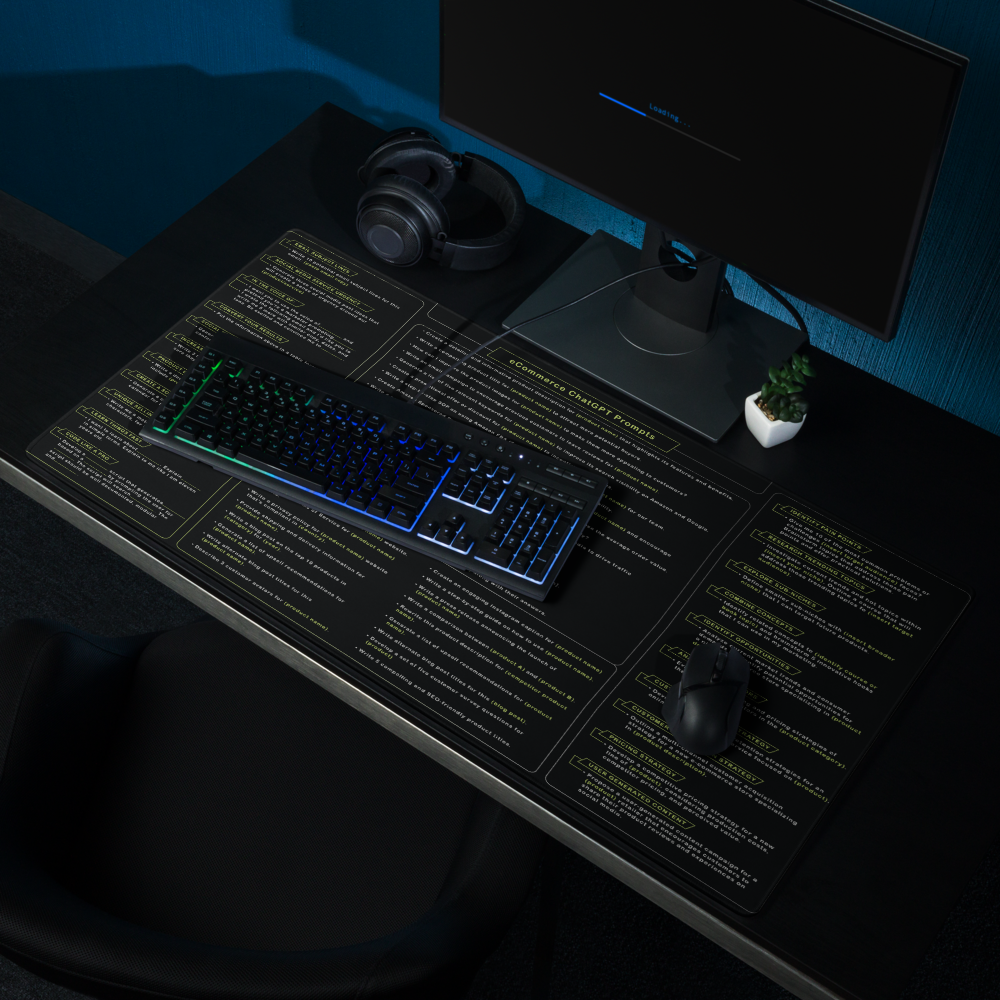 AI eCommerce Prompts Desk Mat