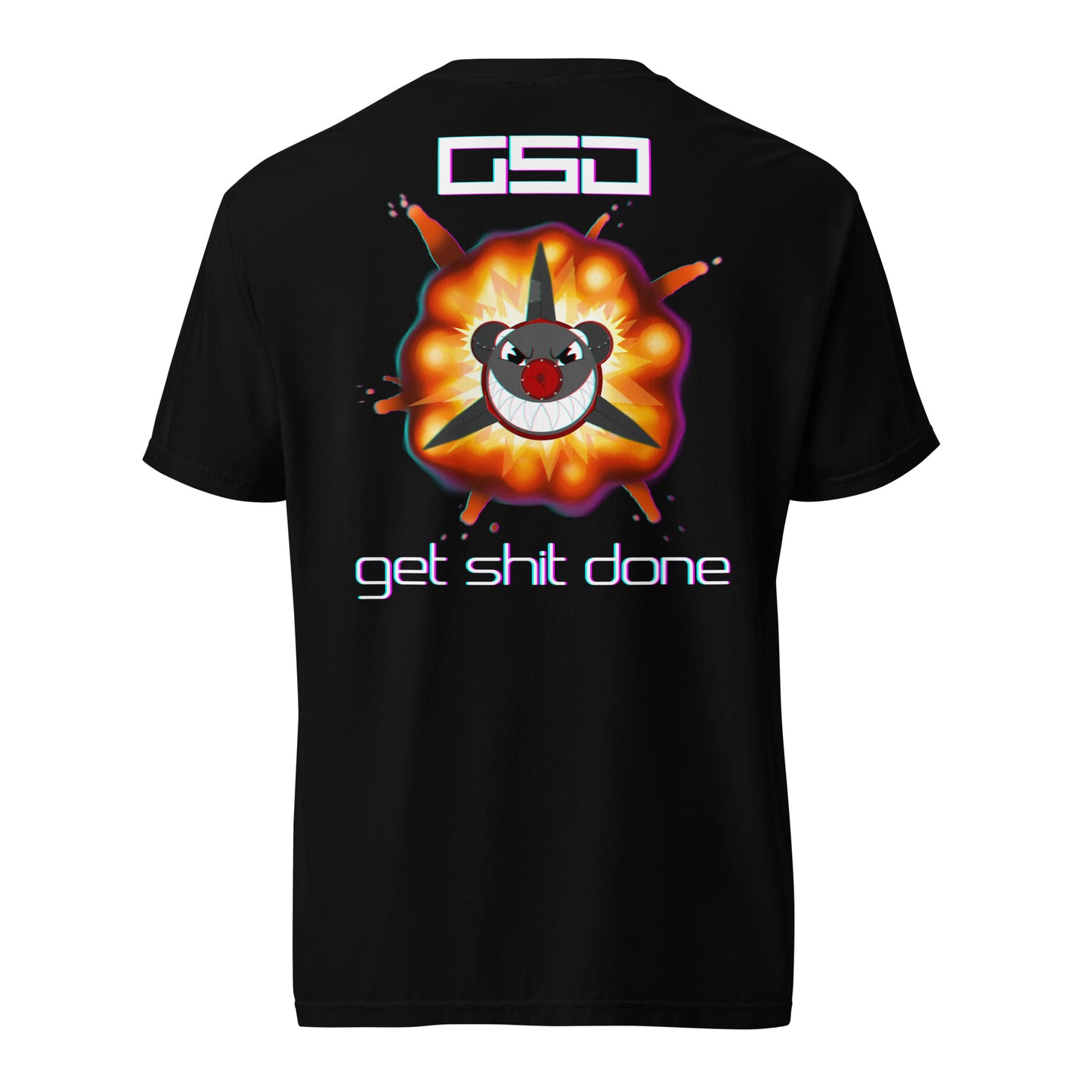Double Sided Rocket GSD -Black Unisex Tee