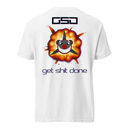 Double Sided Rocket GSD -White Unisex Tee
