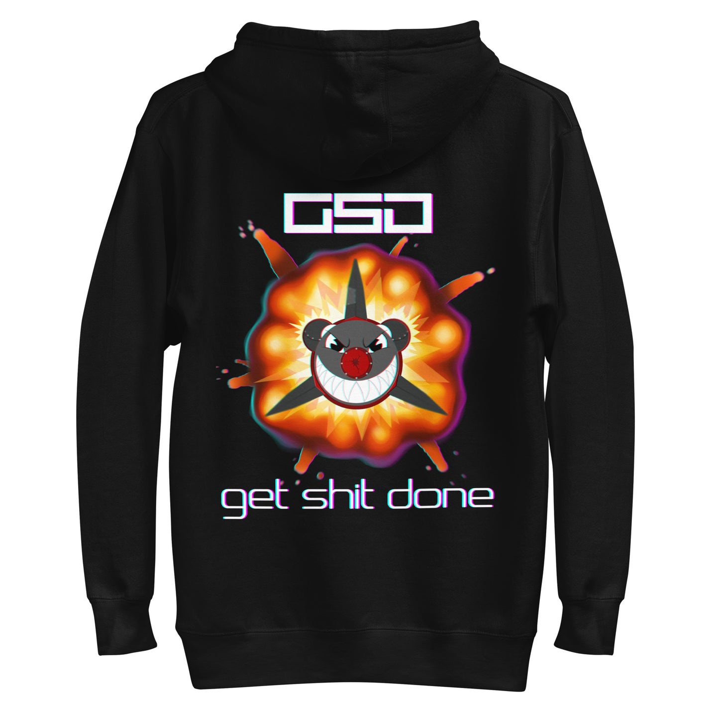 Double Sided Rocket GSD - Black Unisex Hoodie