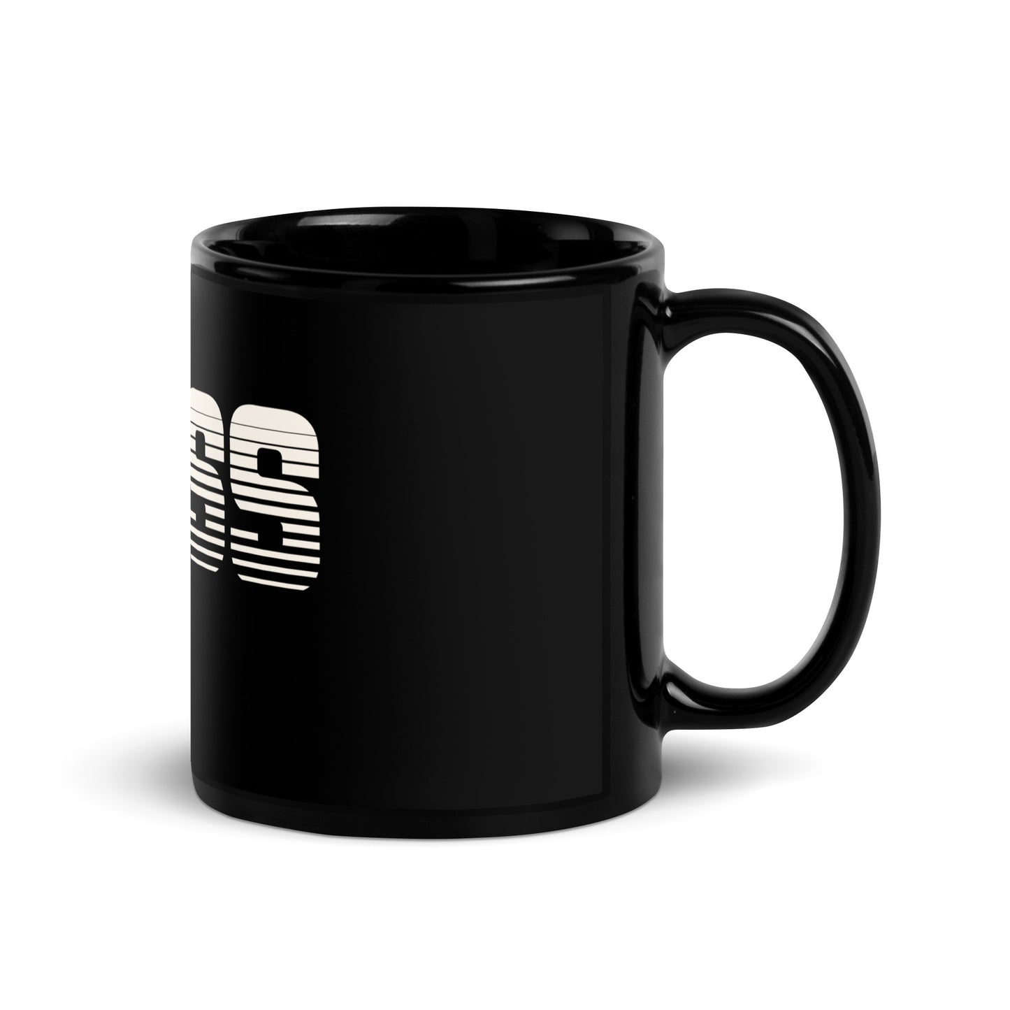 BADASS-Black Glossy Mug
