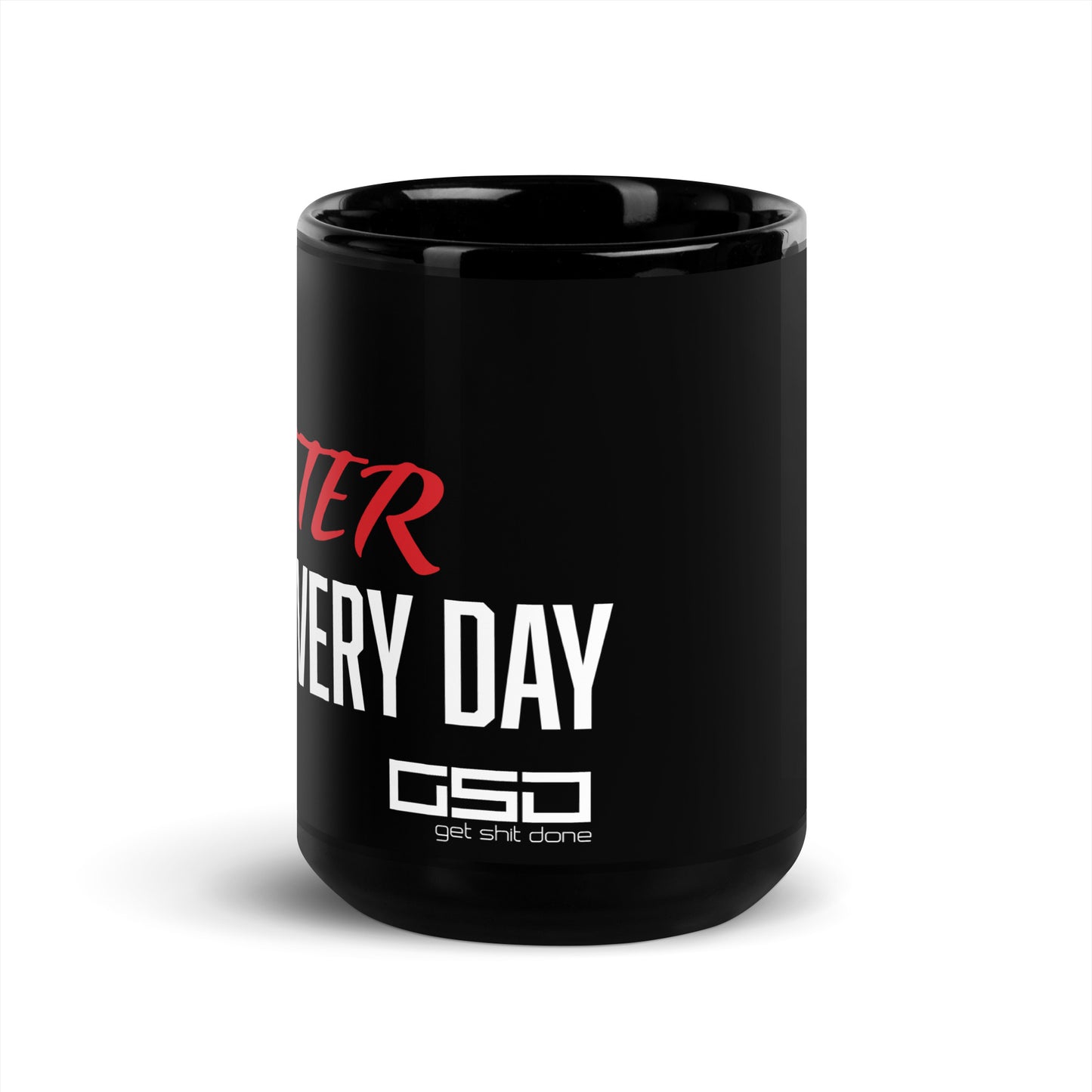 One Percent Better-Black Glossy Mug