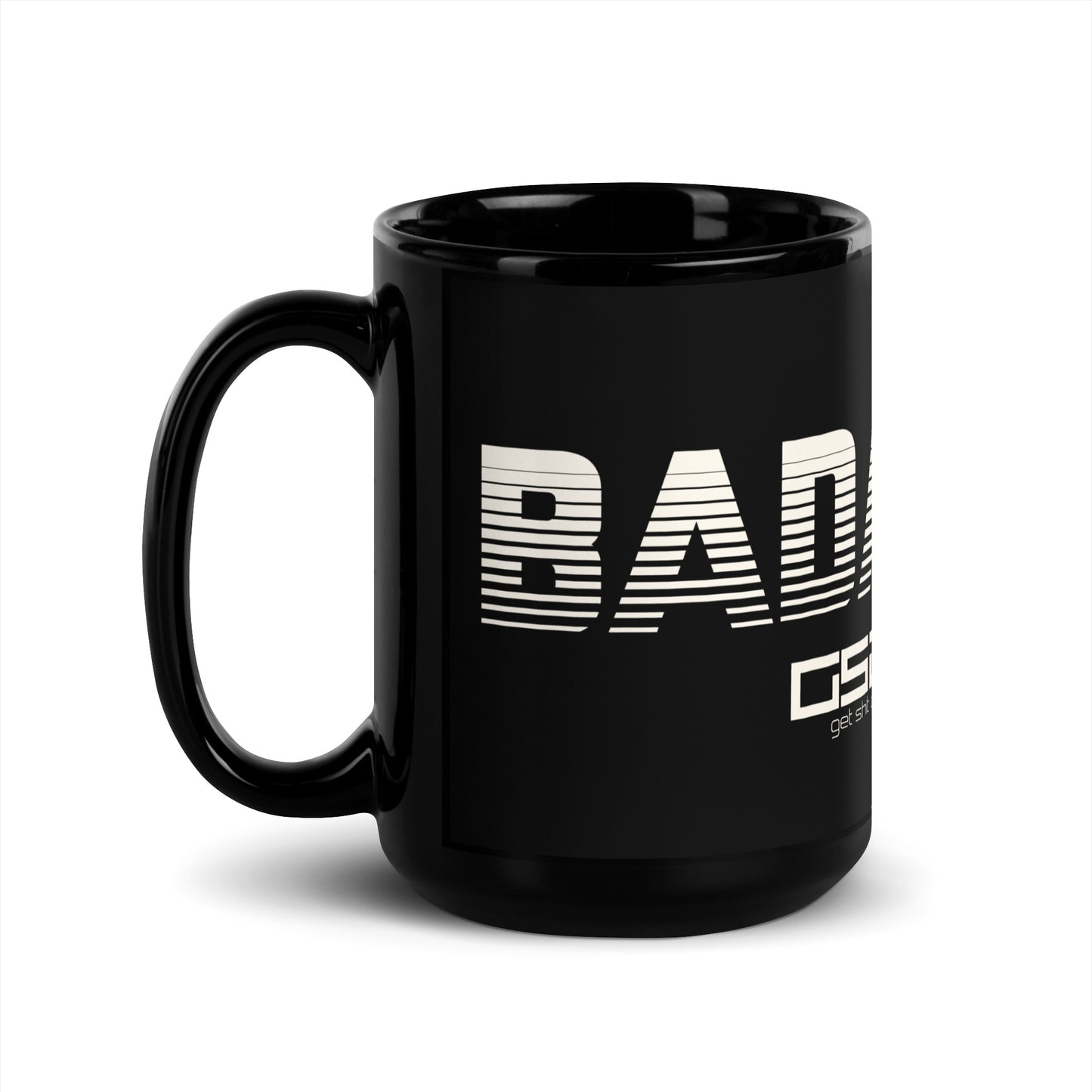 BADASS-Black Glossy Mug