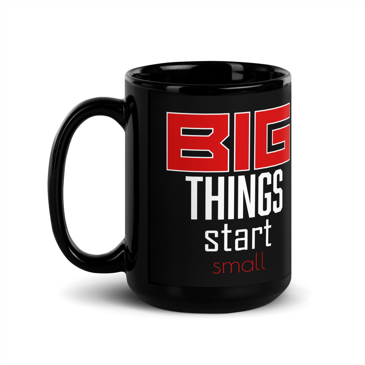 BIG Things-Black Glossy Mug