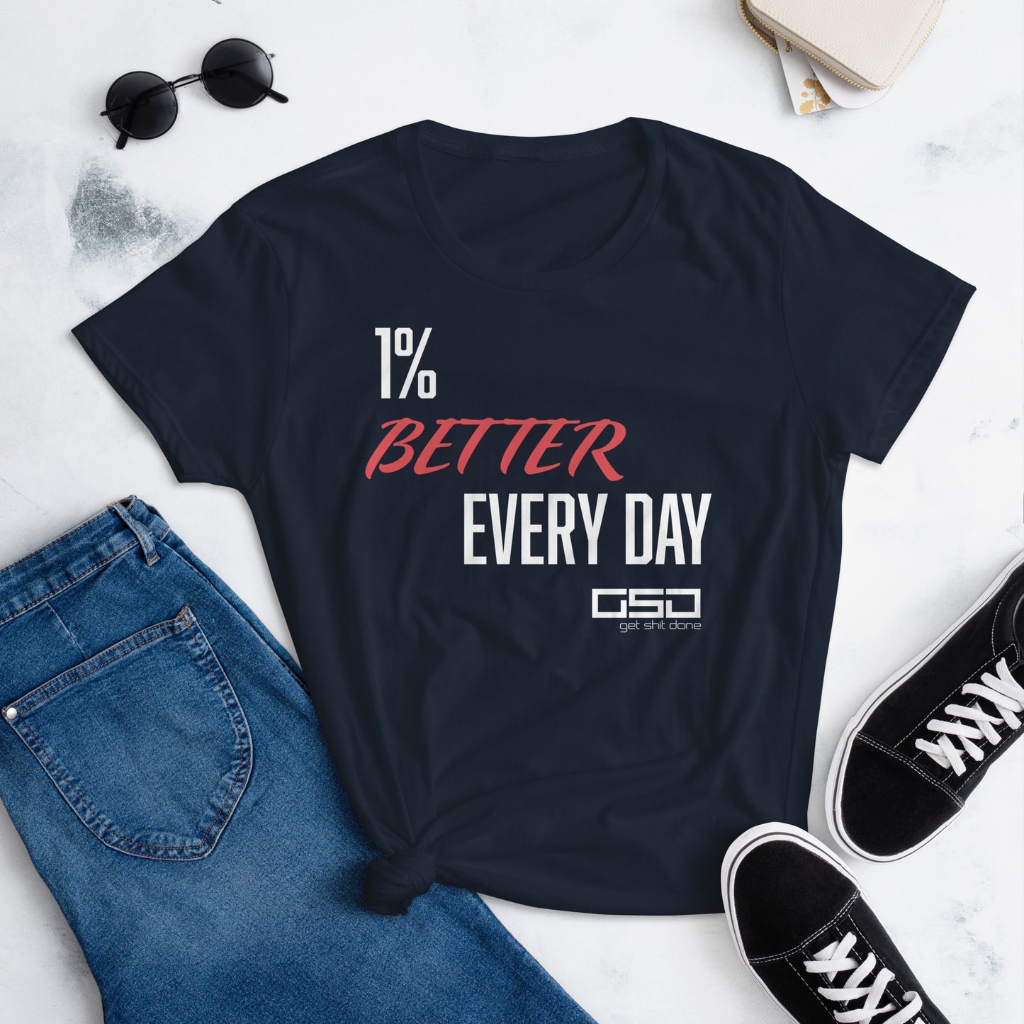 One Percent Better-Women's short sleeve t-shirt