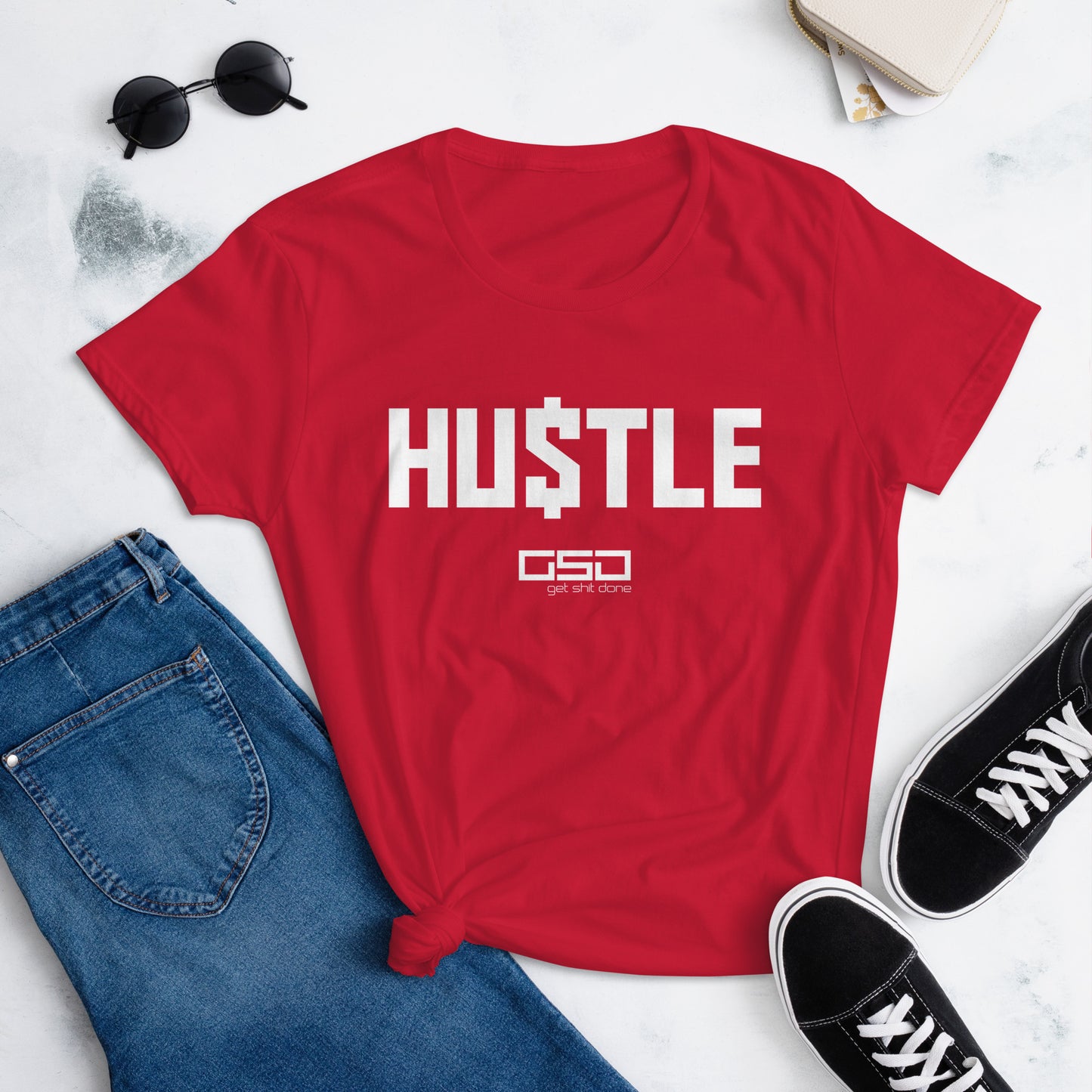 HU$TLE-Women's short sleeve t-shirt